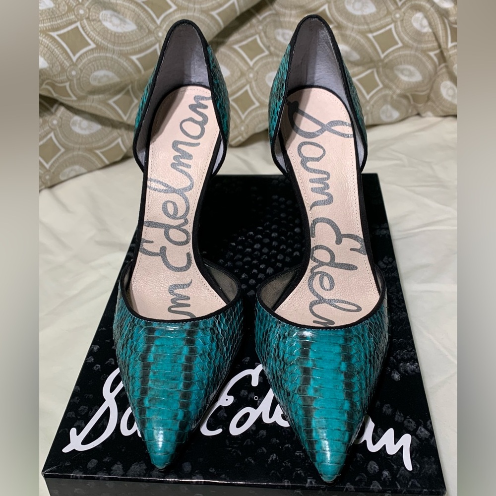 Sam Edelman Delilah D'Orsay Pumps Turquoise NIB